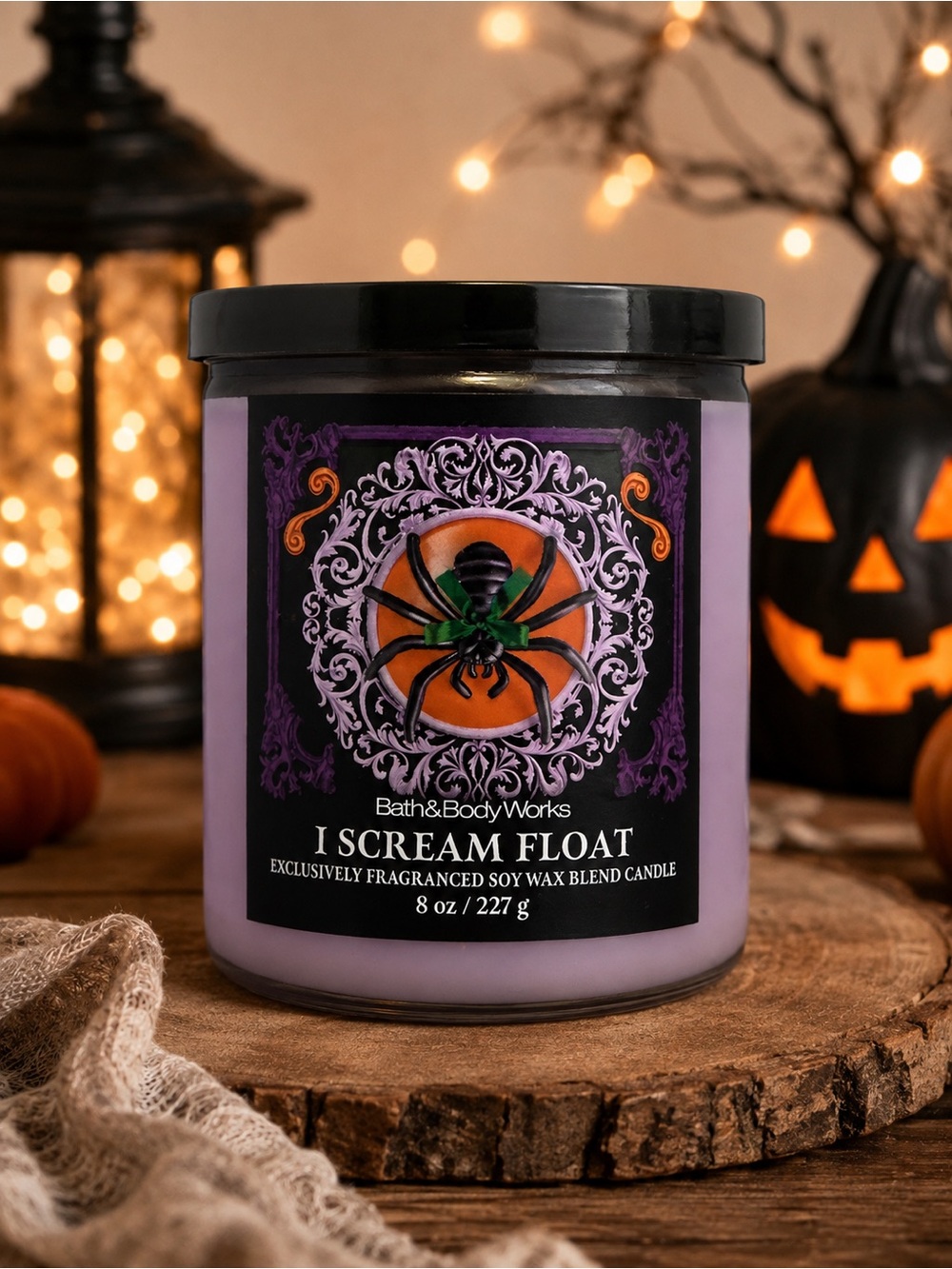 Bath & Body Works Purple Lavender I Scream Float Soy Candle